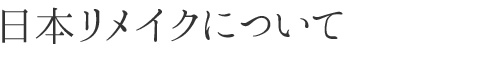日本リメイクについて